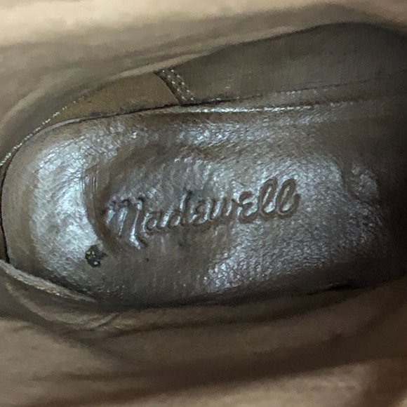 MADEWELL Women's 7.5 The Archive Black Pebbled Leather Knee High Riding Boots - Picture 14 of 16